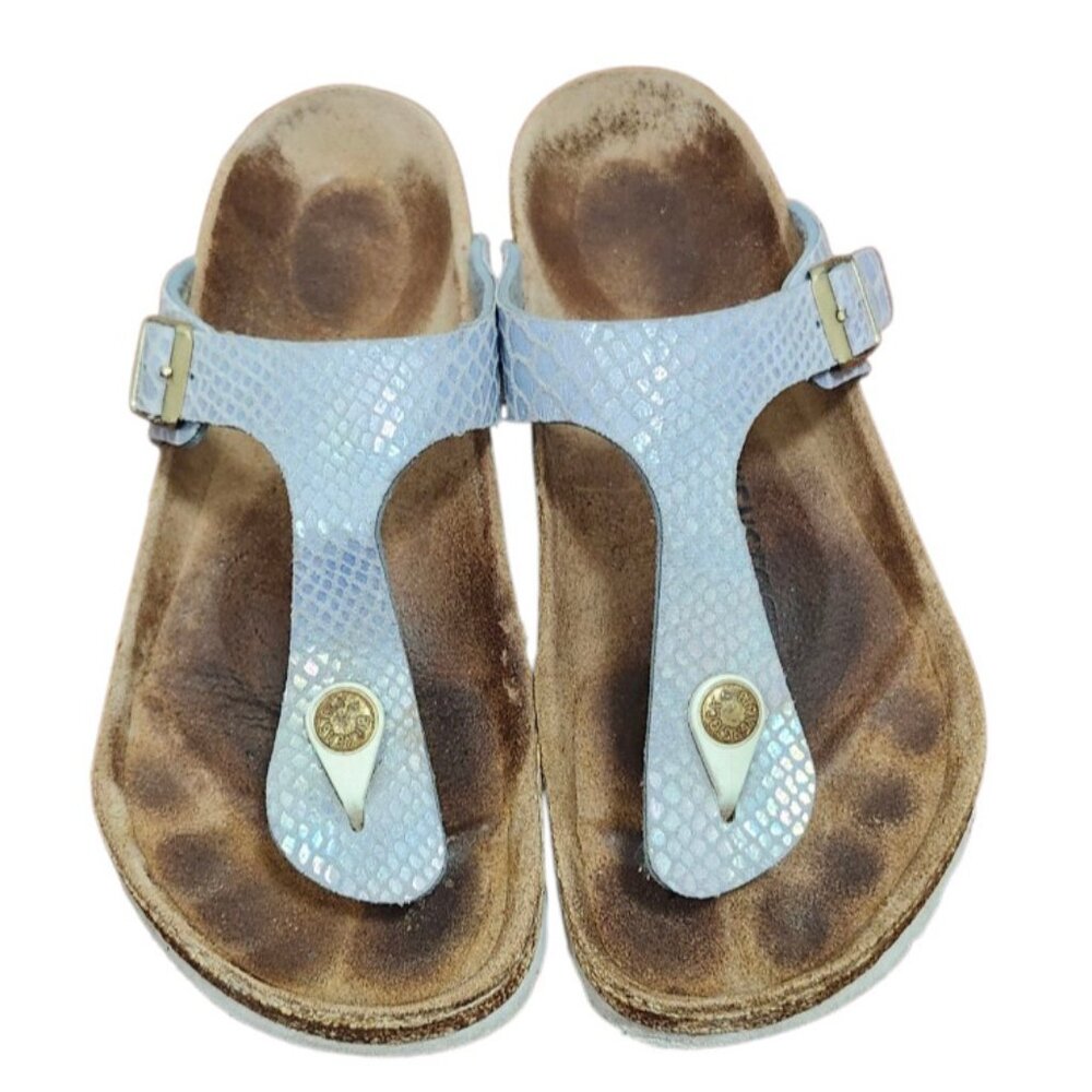 Birkenstock Gizeh Regular Sandals Python Upper Le… - image 2